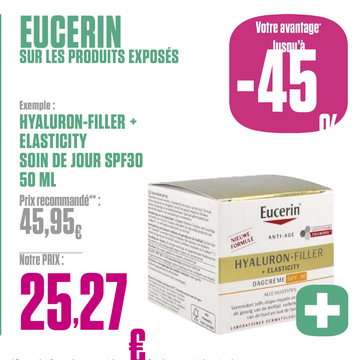 Offre: HYALURON-FILLER + ELASTICITY SOIN DE JOUR SPF