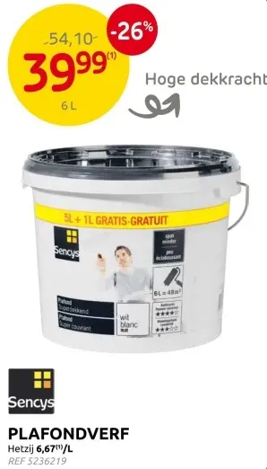 Promotie: Plafondverf