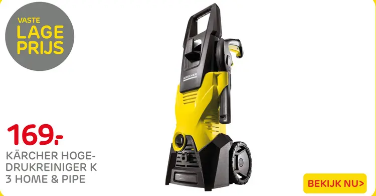 Aanbieding: Hoge-drukreiniger k 3 home & pipe
