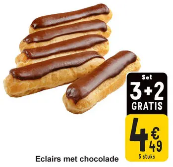 Aanbieding: Eclairs met chocolade