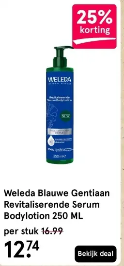Aanbieding: Blauwe Gentiaan Revitaliserende Serum Bodylotion