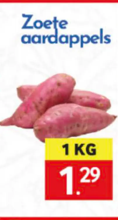 Promotie: Zoete aardappels