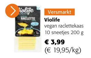 Aanbieding: Vegan raclettekaas