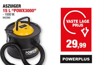 Promotie: Powerplus POWX3000 aszuiger 1000W 15l