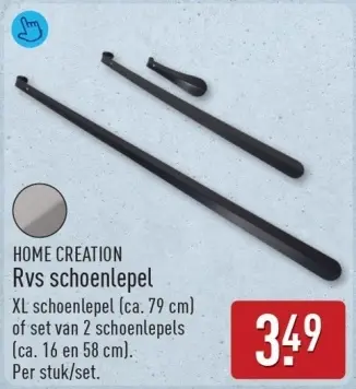 Aanbieding: Rvs schoenlepel