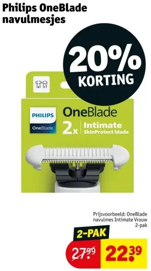 Aanbieding: Philips OneBlade navulmesjes