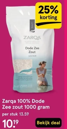 Aanbieding: Zarqa 100% Dode Zee zout