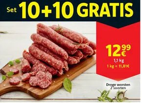 Aanbieding: Droge worsten