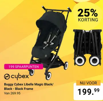 Aanbieding: Buggy Cybex Libelle Magic Black/Black - Black Frame