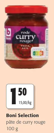 Offre: pâte de curry rouge
