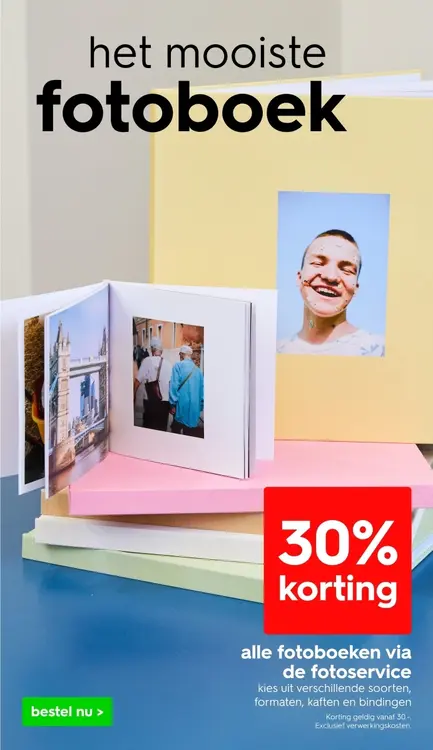 Aanbieding: Alle fotoboeken via de fotoservice