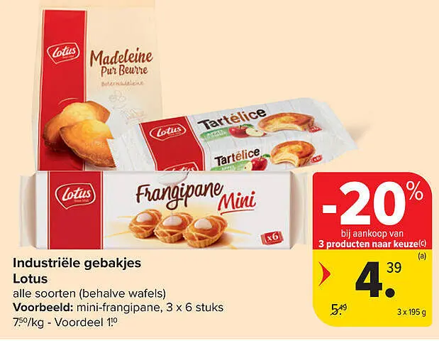 Promotie: Industriële gebakjes