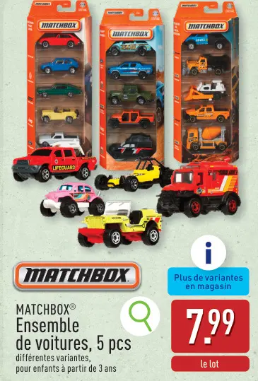 Offre: Ensemble de voitures