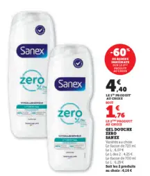 Aanbieding: Gel douche zero