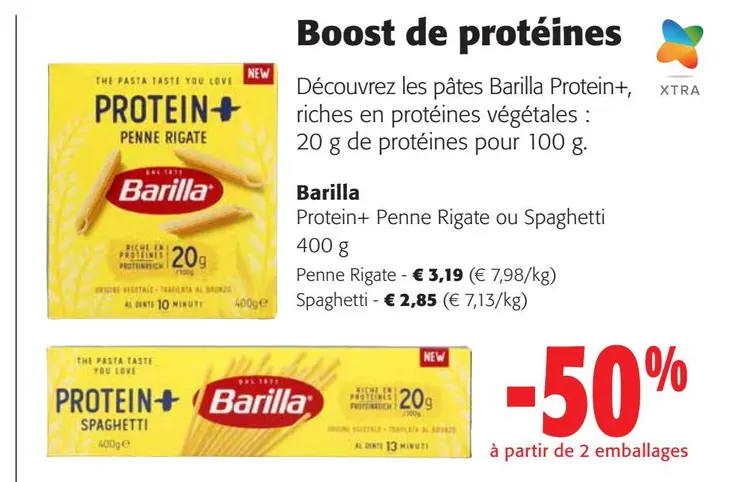 Offre: Protein+ Penne Rigate ou Spaghetti
