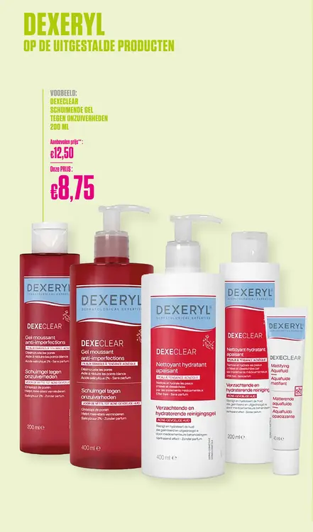 Promotie: Dexeryl Dexeclear Schuimende Gel tegen Onzuiverheden 200ml - Dexeryl