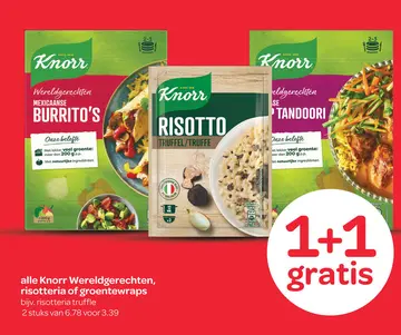 Aanbieding: Knorr Wereldgerechten, risotteria of groentewraps