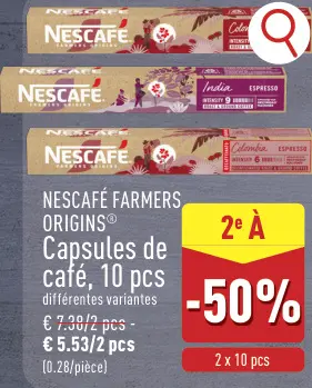 Offre: Capsules de café