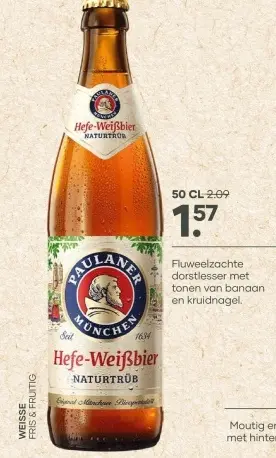 Aanbieding: Paulaner Hefe Weisse