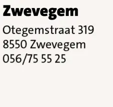 Aanbieding: Zwevegem
