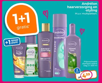 Aanbieding: Andrélon haarverzorging en -styling