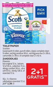Aanbieding: Kleenex zakdoekjes essential