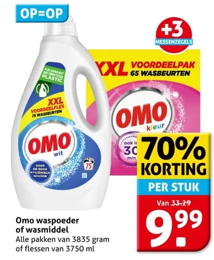 Aanbieding: Omo waspoeder of wasmiddel