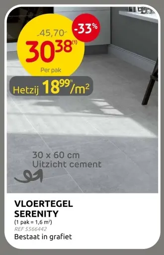 Promotie: Vloertegel serenity