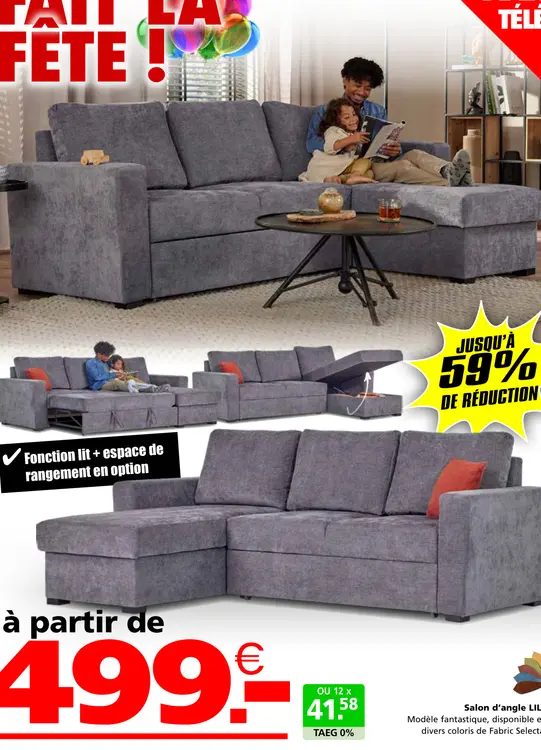 Offre: Salon d'angle LIL
