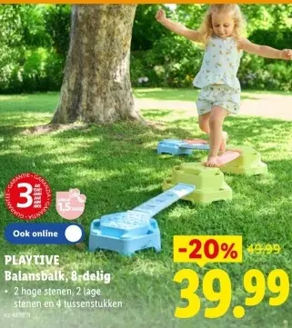 Promotie: Balansbalk, 8-delig