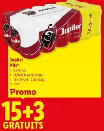 Offre: Jupiler Pils