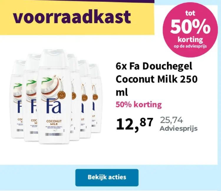 Aanbieding: Douchegel Coconut Milk