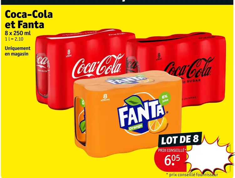 Offre: Coca-Cola et Fanta