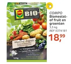 Aanbieding: Biomeststof fruit en groenten