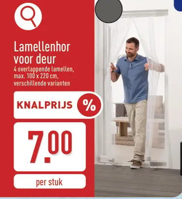 Promotie: Lamellenhor voor deur