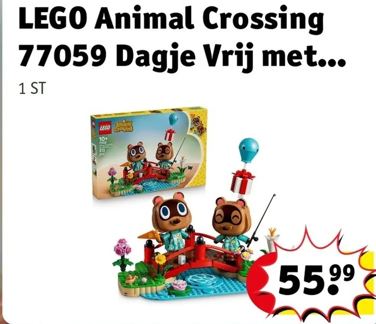 Aanbieding: LEGO Animal Crossing 77059 Dagje Vrij