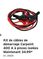 Offre: Kit de câbles de démarrage Carpoint