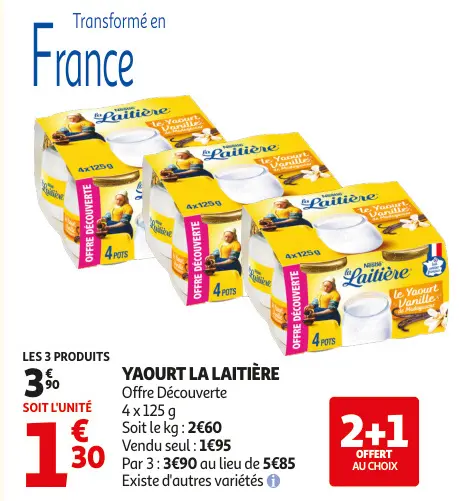 Offre: Yaourt La Laitière