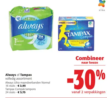 Aanbieding: Always of Tampax