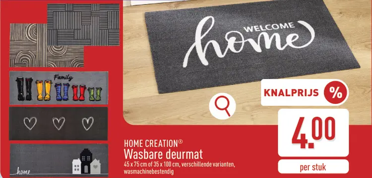 Promotie: Wasbare deurmat