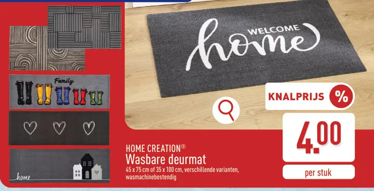 Promotie: Wasbare deurmat