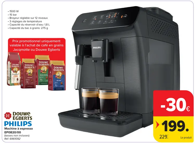 Offre: Machine à espresso EP0820/00