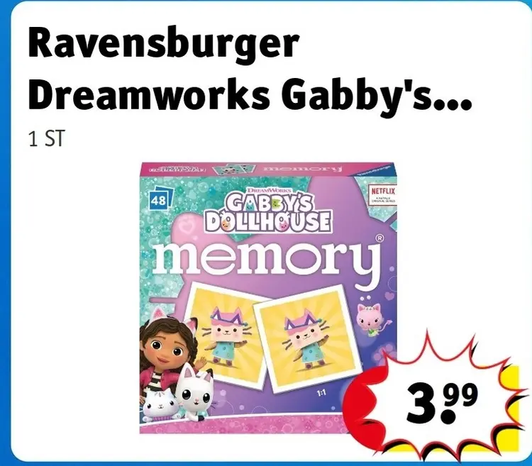 Aanbieding: Dreamworks Gabby's Dollhouse Memory