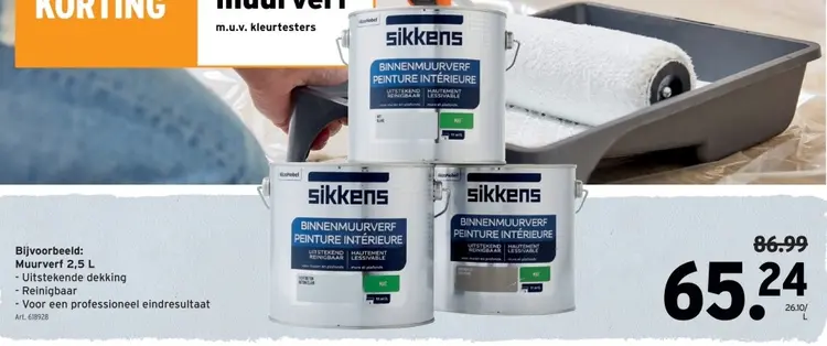 Aanbieding: Binnenmuurverf Peinture Intérieure