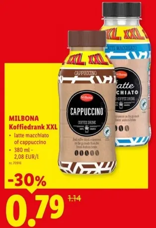 Promotie: Koffiedrank XXL