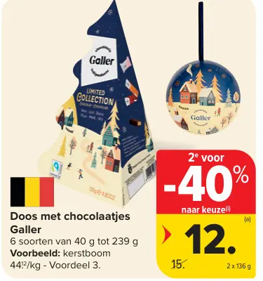 Promotie: Doos met chocolaatjes