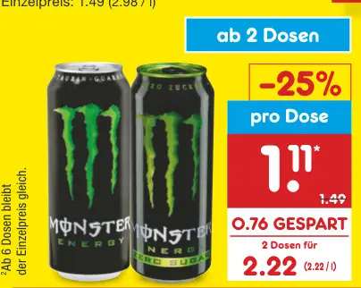 Aanbieding: Monster Energy