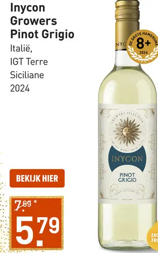 Aanbieding: Inycon Growers Pinot Grigio 75CL