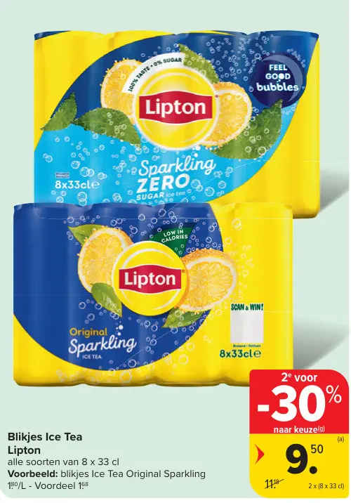 Promotie: Blikjes Ice Tea