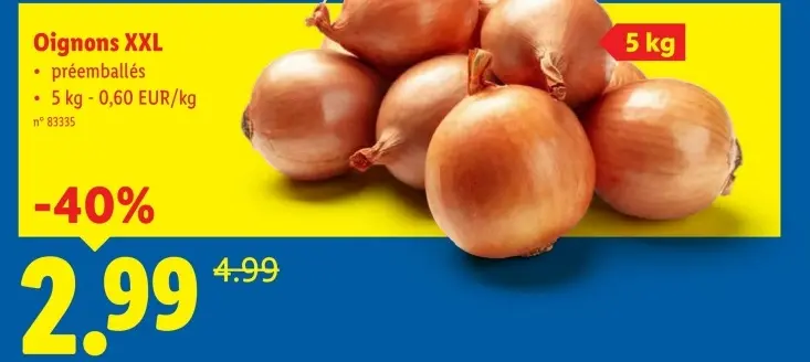 Offre: Oignons XXL